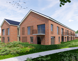 Impressie nieuwbouw Dunninghe zij aanzicht